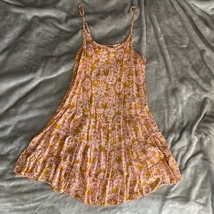 Orange Flower Dress Size S